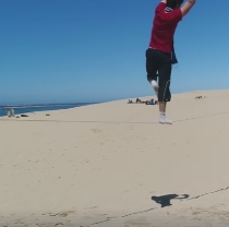 Vidéo slack sur le pyla !